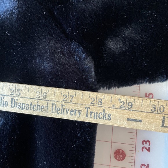 Vintage 60s Coat Womens Large Fur Collar Wool Accent‎ Buttons USA Union Made - Picture 10 of 12